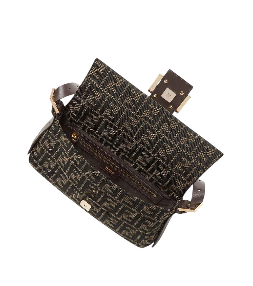 Brown Logo Medium Shoulder Bag 5