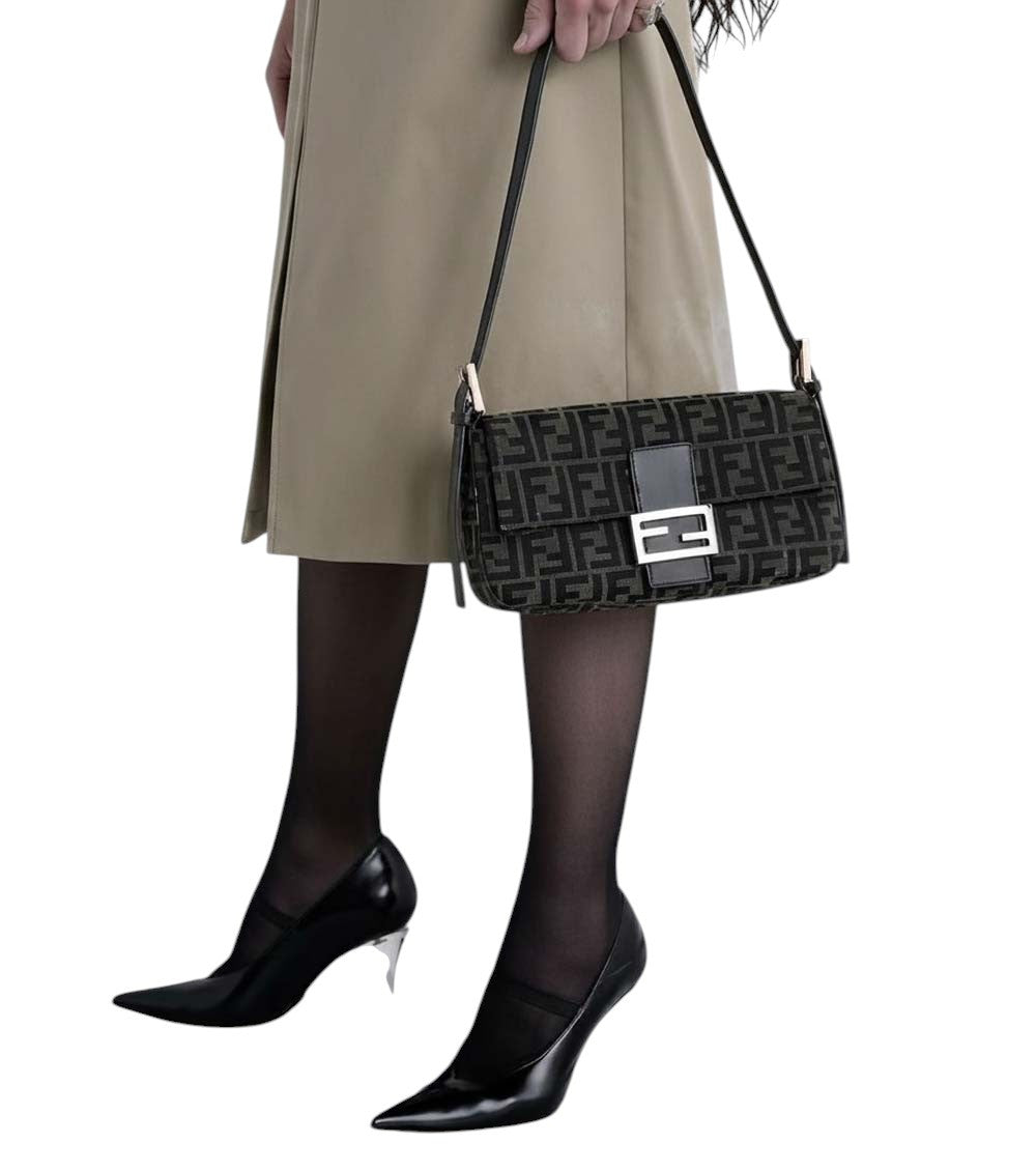 Brown Logo Medium Shoulder Bag 7