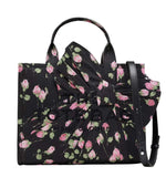 Black Floral Medium Tote 1
