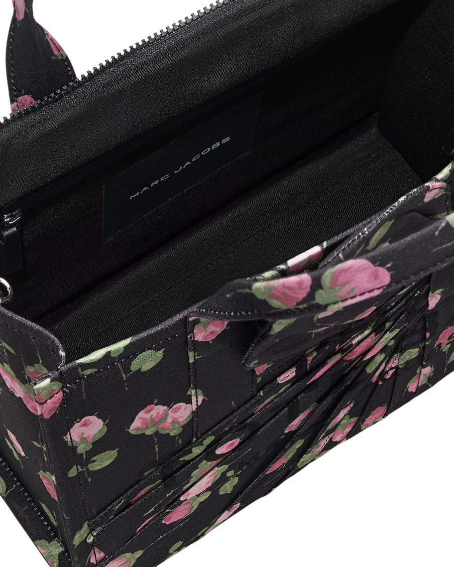 Black Floral Medium Tote 3
