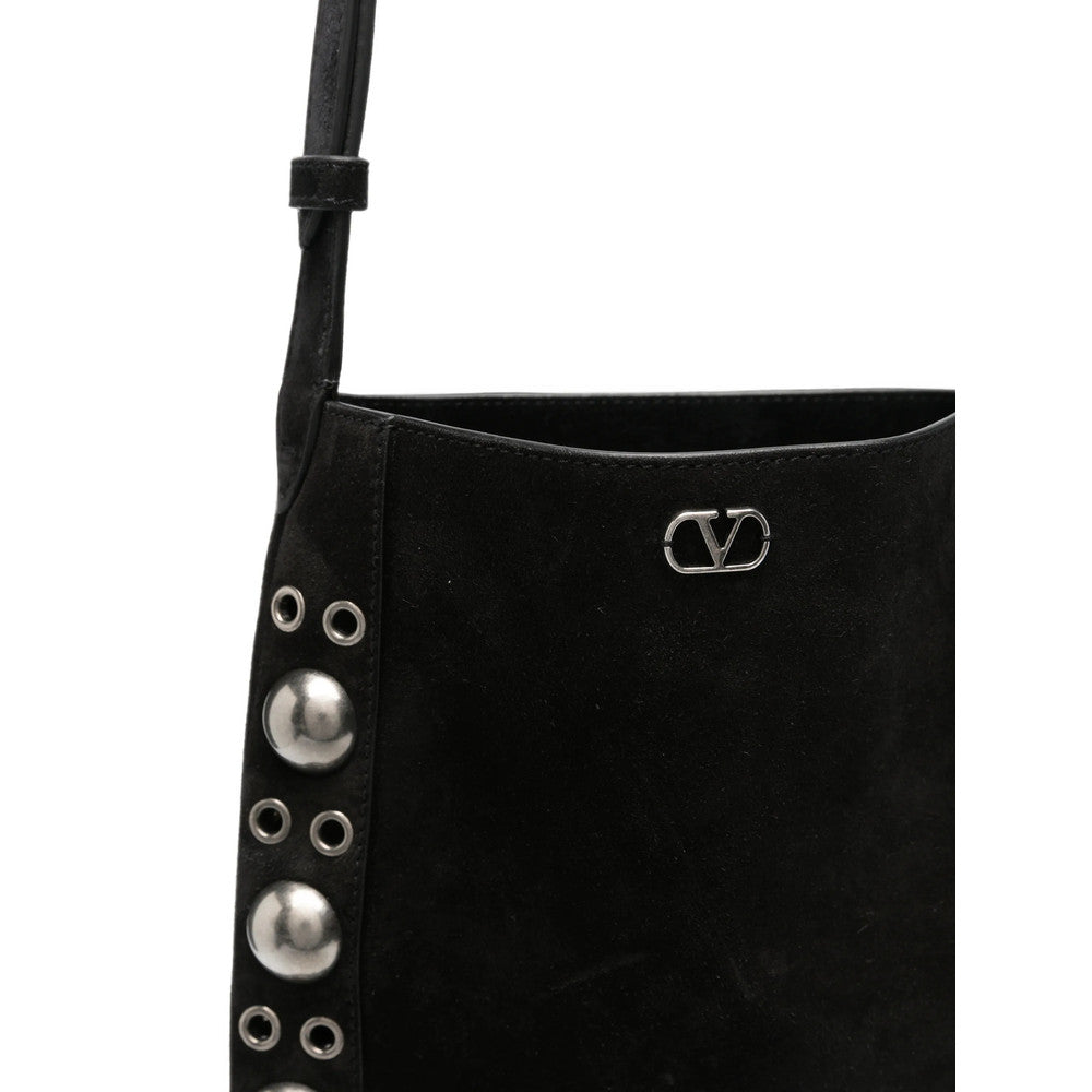 Black VLogo Small Crossbody Bag 4