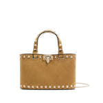 Beige Rockstud Mini Satchel 1
