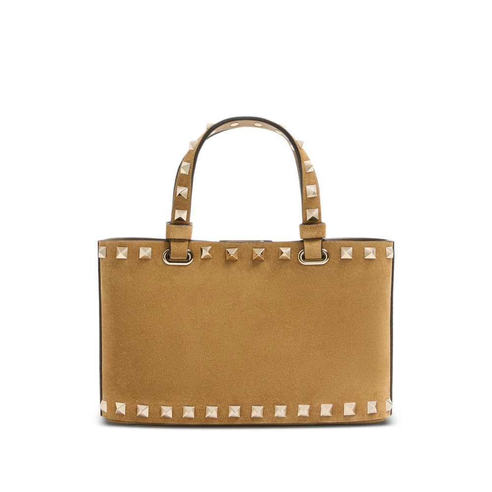 Beige Rockstud Mini Satchel 3