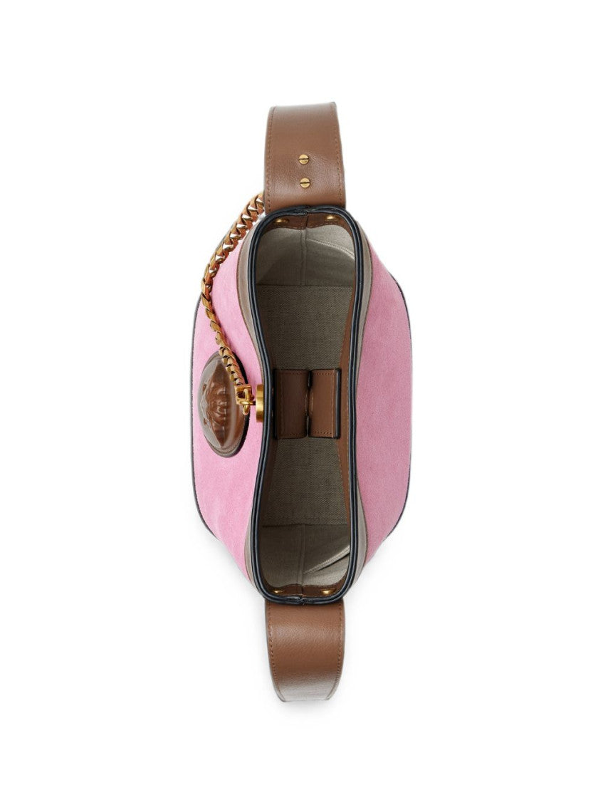 Pink pivot mini Bucket Bag 3