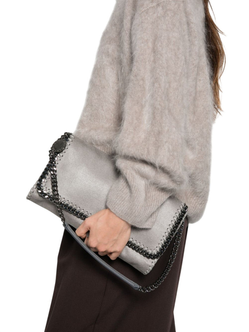 Grey Falabella Large Shoulder Bag 5