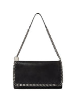 Black Falabella flap clutch 1