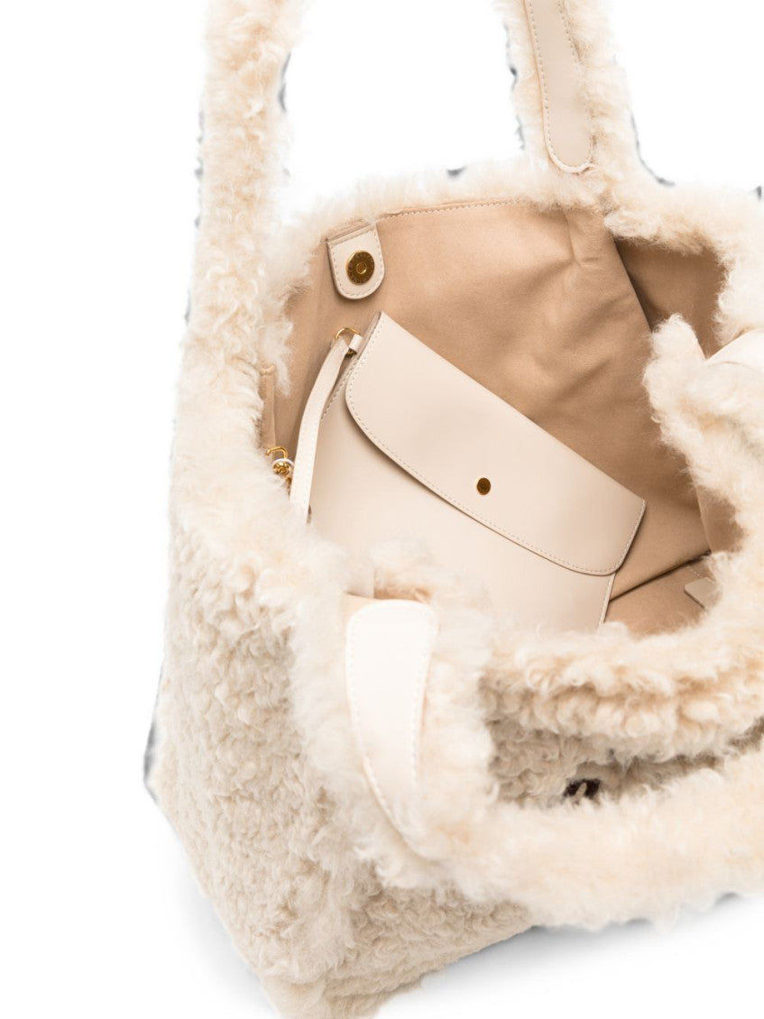 Beige Logo Large Tote 3