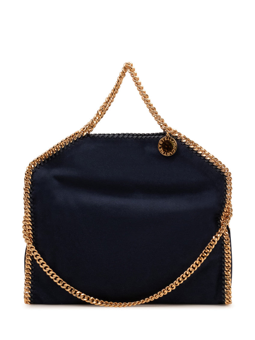 Navy Blue Falabella Fold-Over Large Tote 1