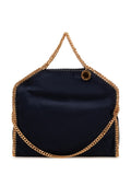 Navy Blue Falabella Fold-Over Large Tote 1