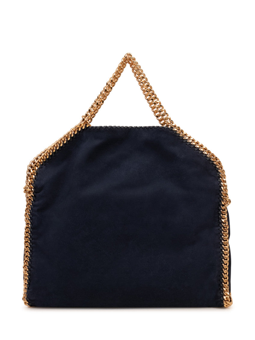 Navy Blue Falabella Fold-Over Large Tote 3