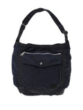Navy Blue Crag Large Shoulder Bag 1