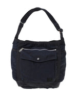 Navy Blue Crag Large Shoulder Bag 1