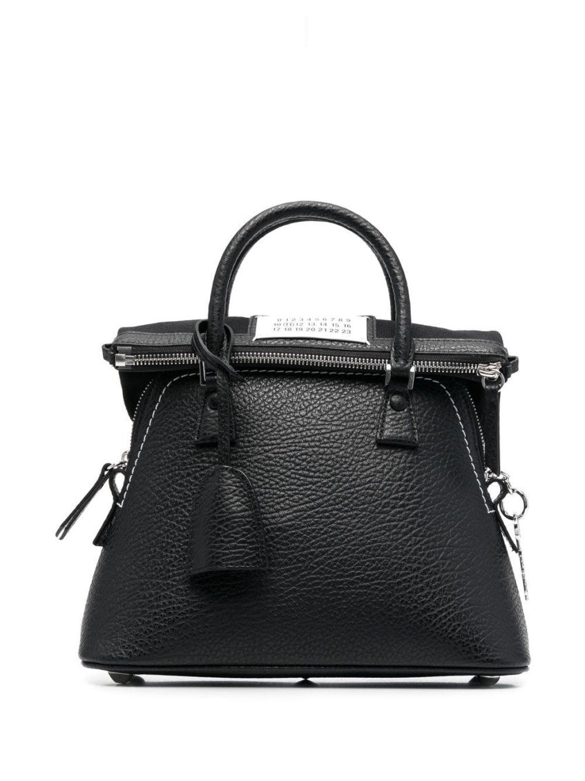 Black 5AC Classique mini leather handbag 7