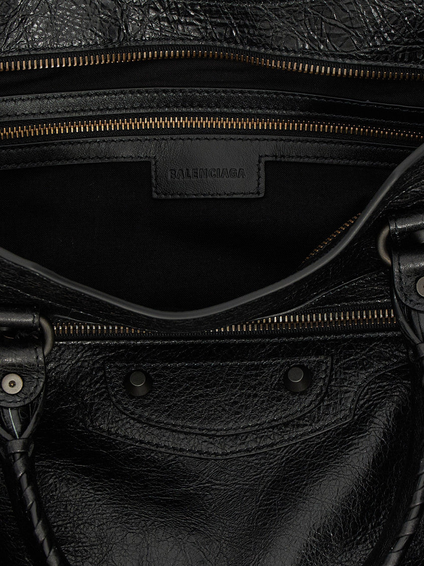 Black Le Citi Medium Satchel 4