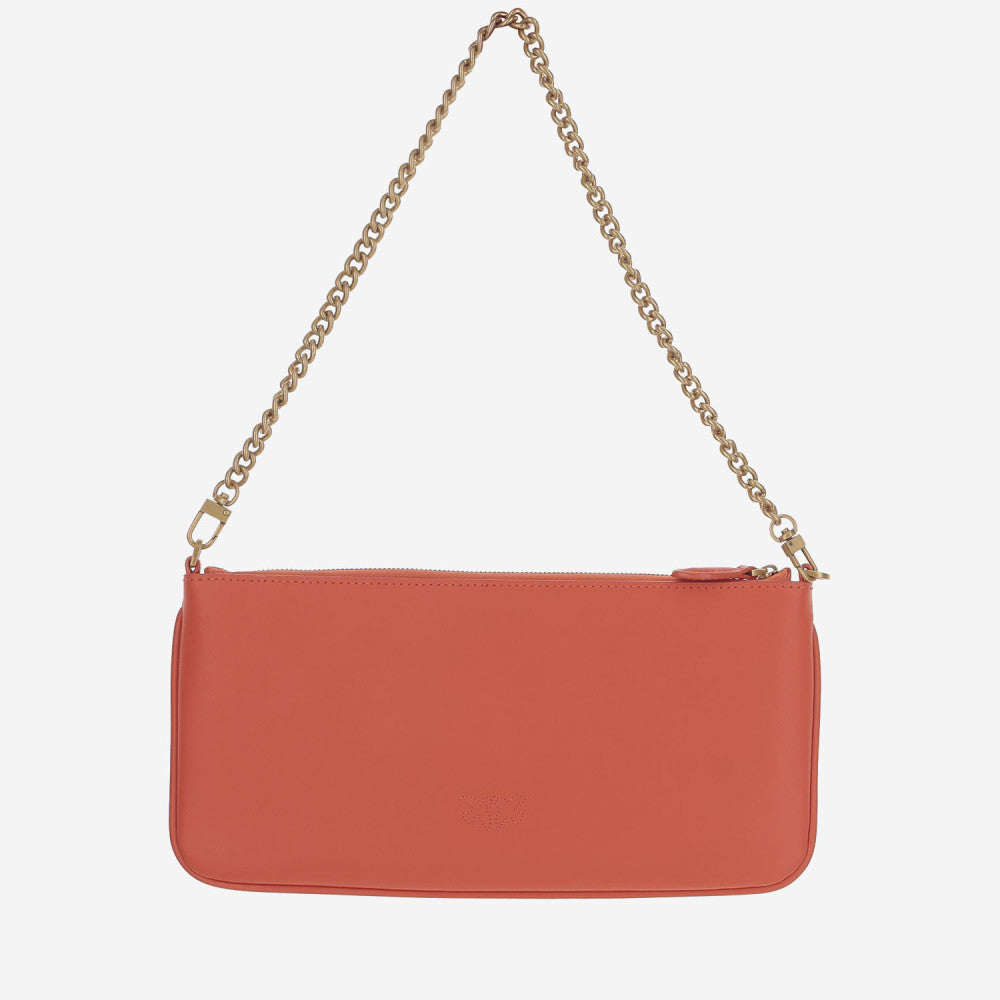 Orange Logo Leather Clutch 3