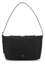 Black Leather Vera Shoulder Bag 1