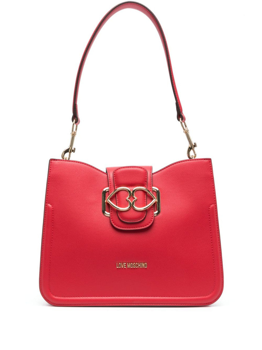 Red Logo-Plaque Shoulder Bag 1