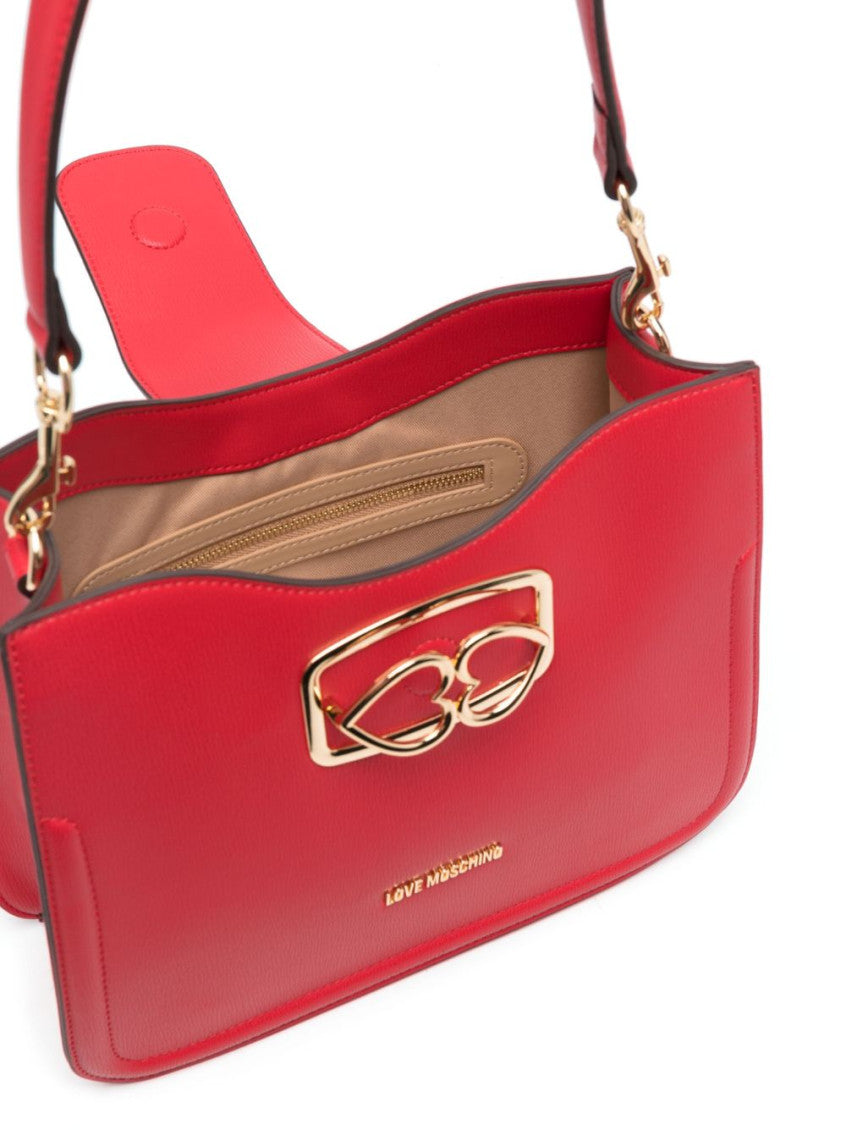 Red Logo-Plaque Shoulder Bag 3