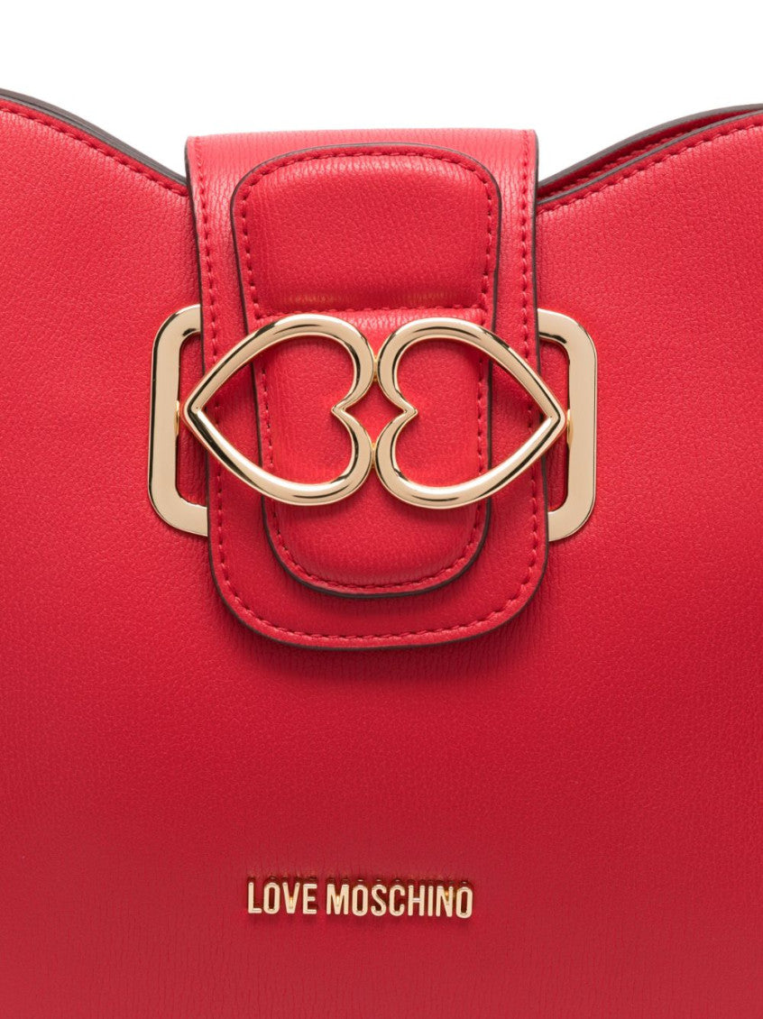 Red Logo-Plaque Shoulder Bag 4