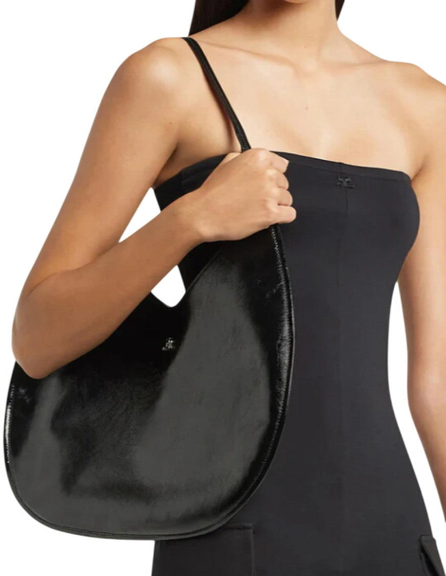 Black Naplack Large Tote 4