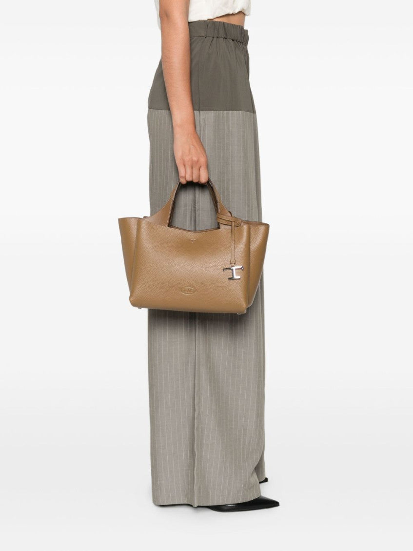 Brown T-Detail Tote 3