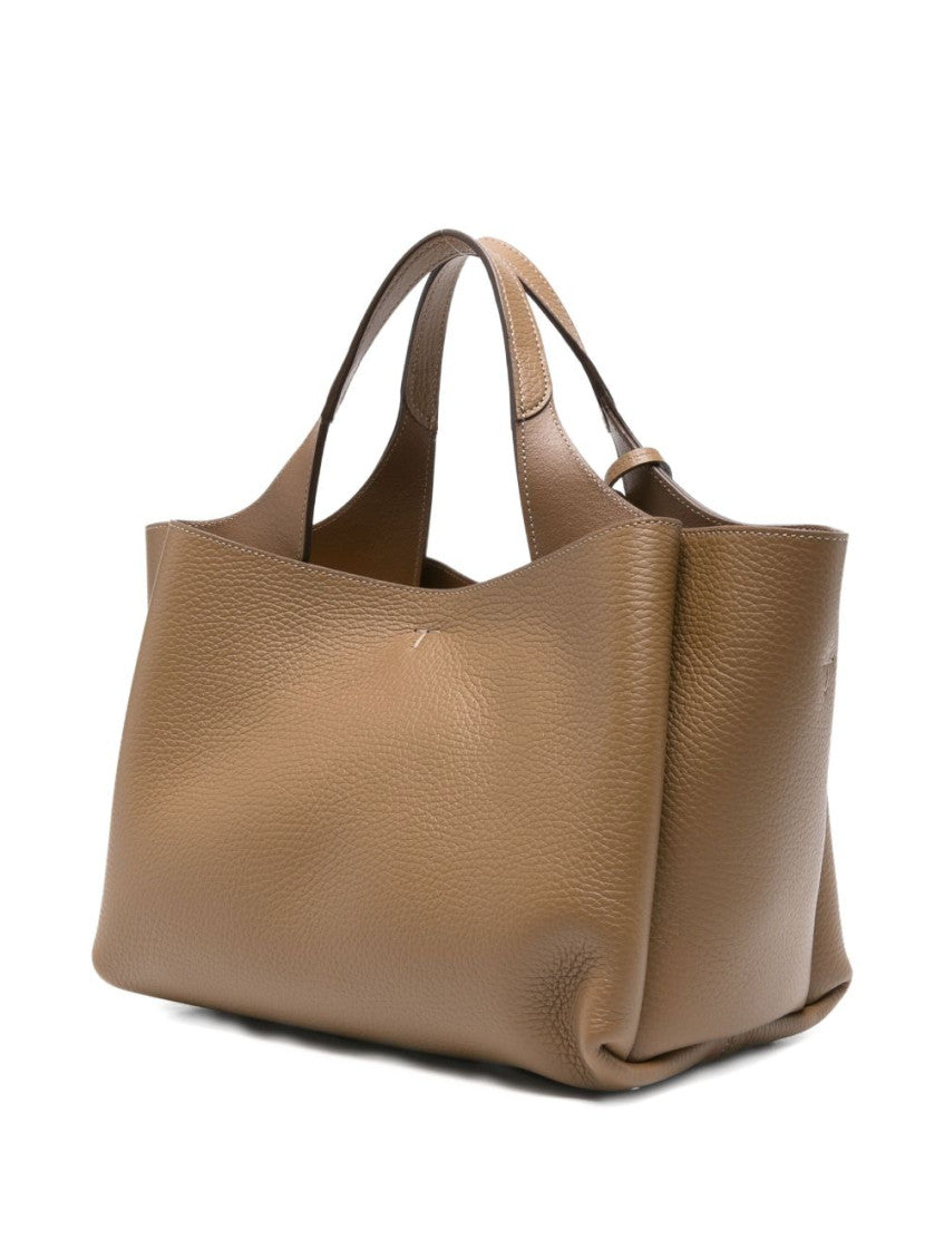 Brown T-Detail Tote 5