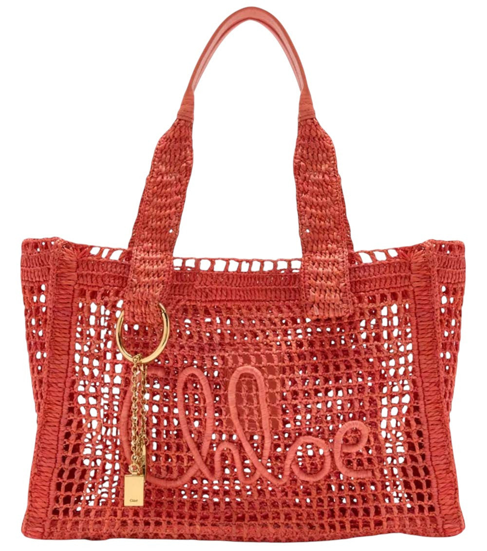 Orange Summer Banana Large Tote 1