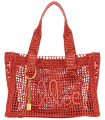 Orange Summer Banana Large Tote 1