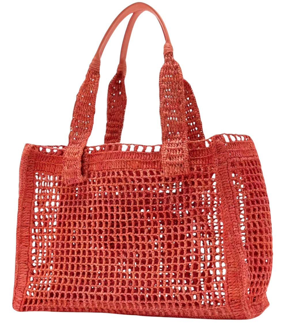 Orange Summer Banana Large Tote 2