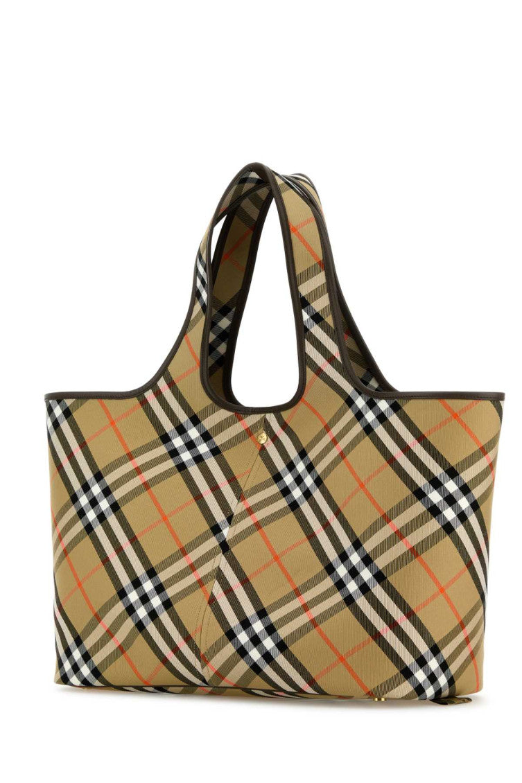 Beige Vintage Check medium tote bag 2