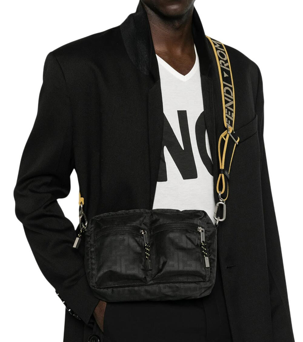 Black FF Light Medium Crossbody Bag 5