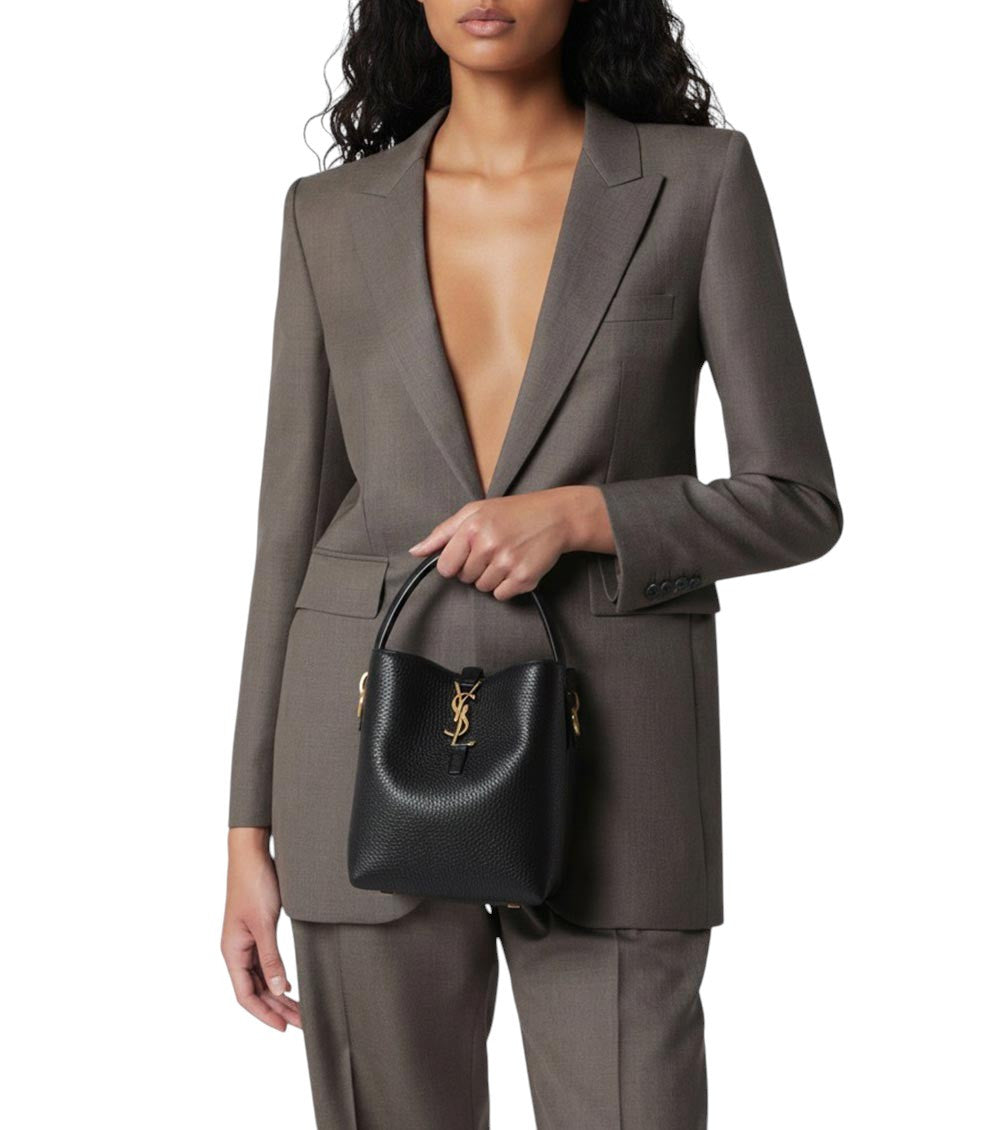 Black Le 37 Mini Bucket Bag 5