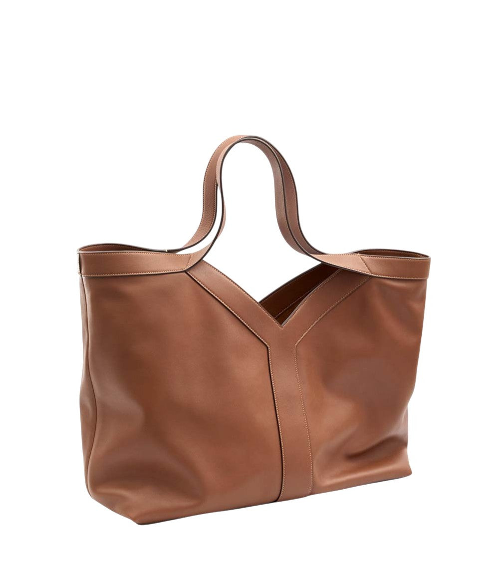 Brown Y Large Tote 2