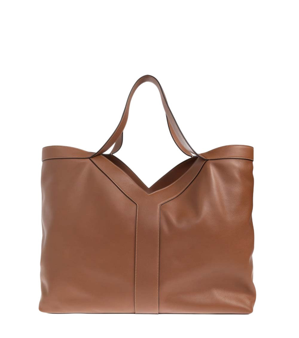 Brown Y Large Tote 3