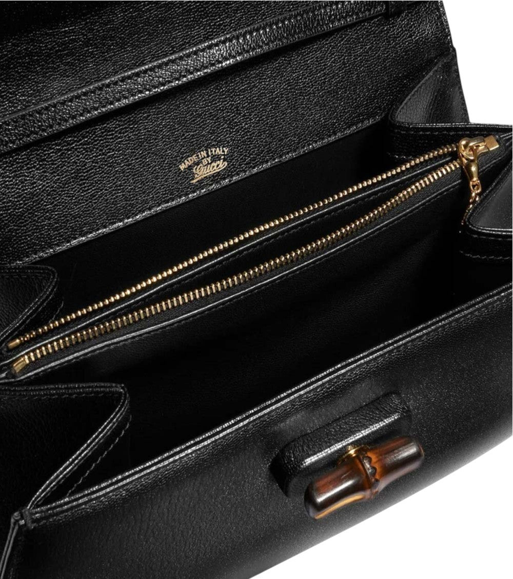 Black Bamboo Small Shoulder Bag 3