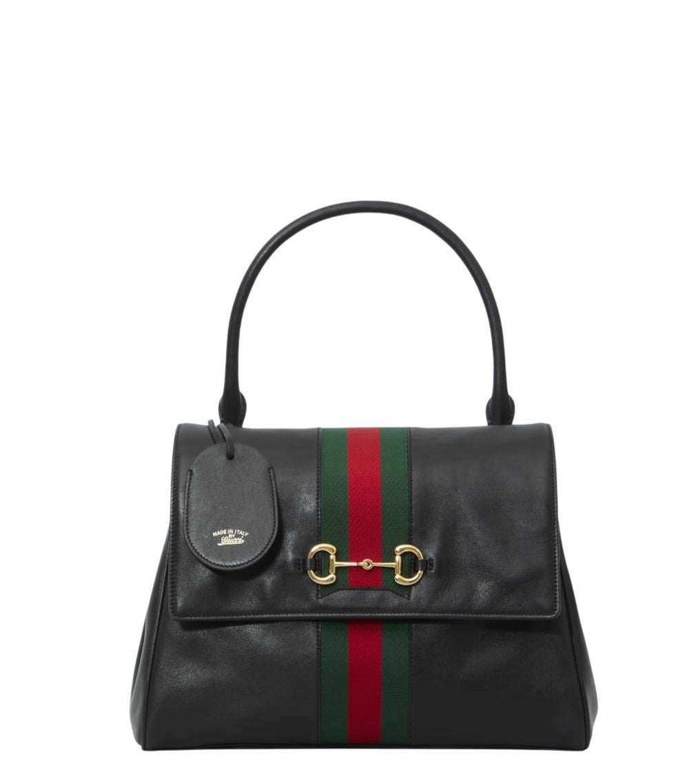 Black Paparazzo Medium Satchel 1