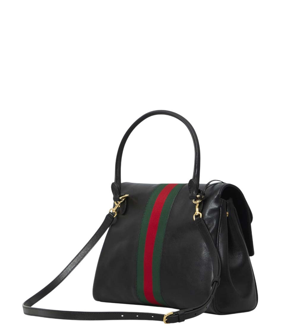Black Paparazzo Medium Satchel 2