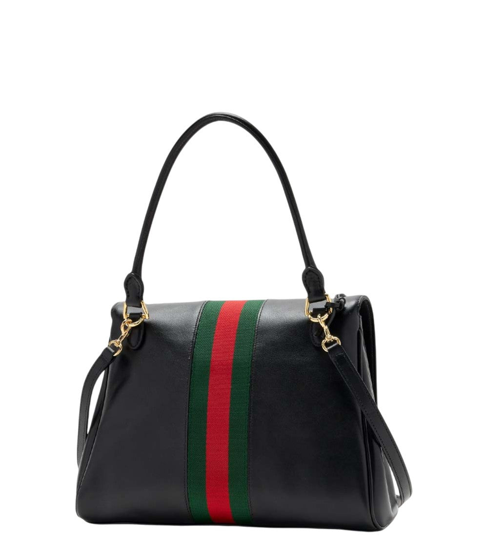 Black Paparazzo Medium Satchel 3