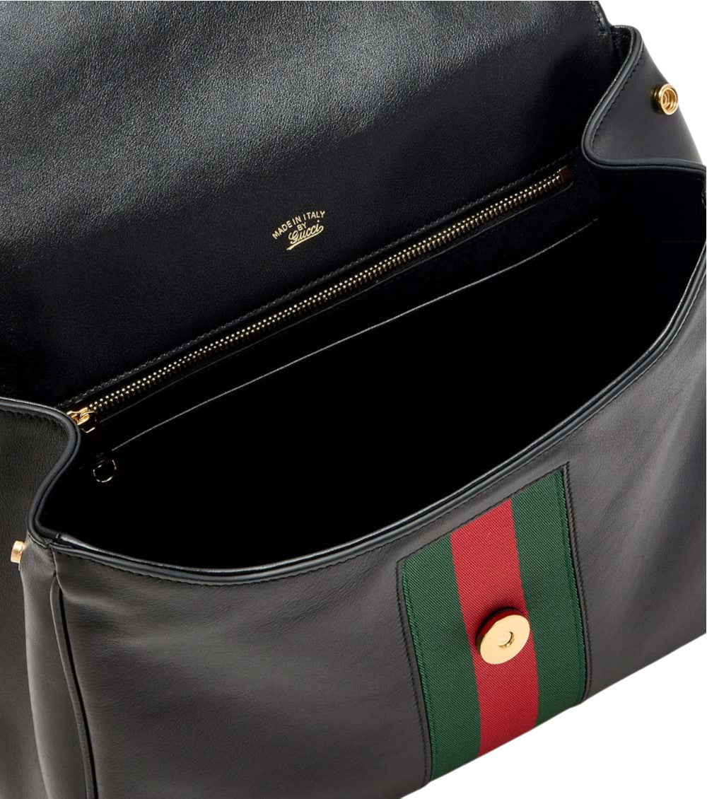 Black Paparazzo Medium Satchel 4