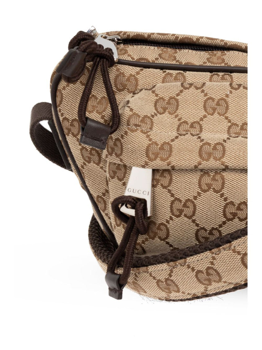 Beige Belt bag with logo 2