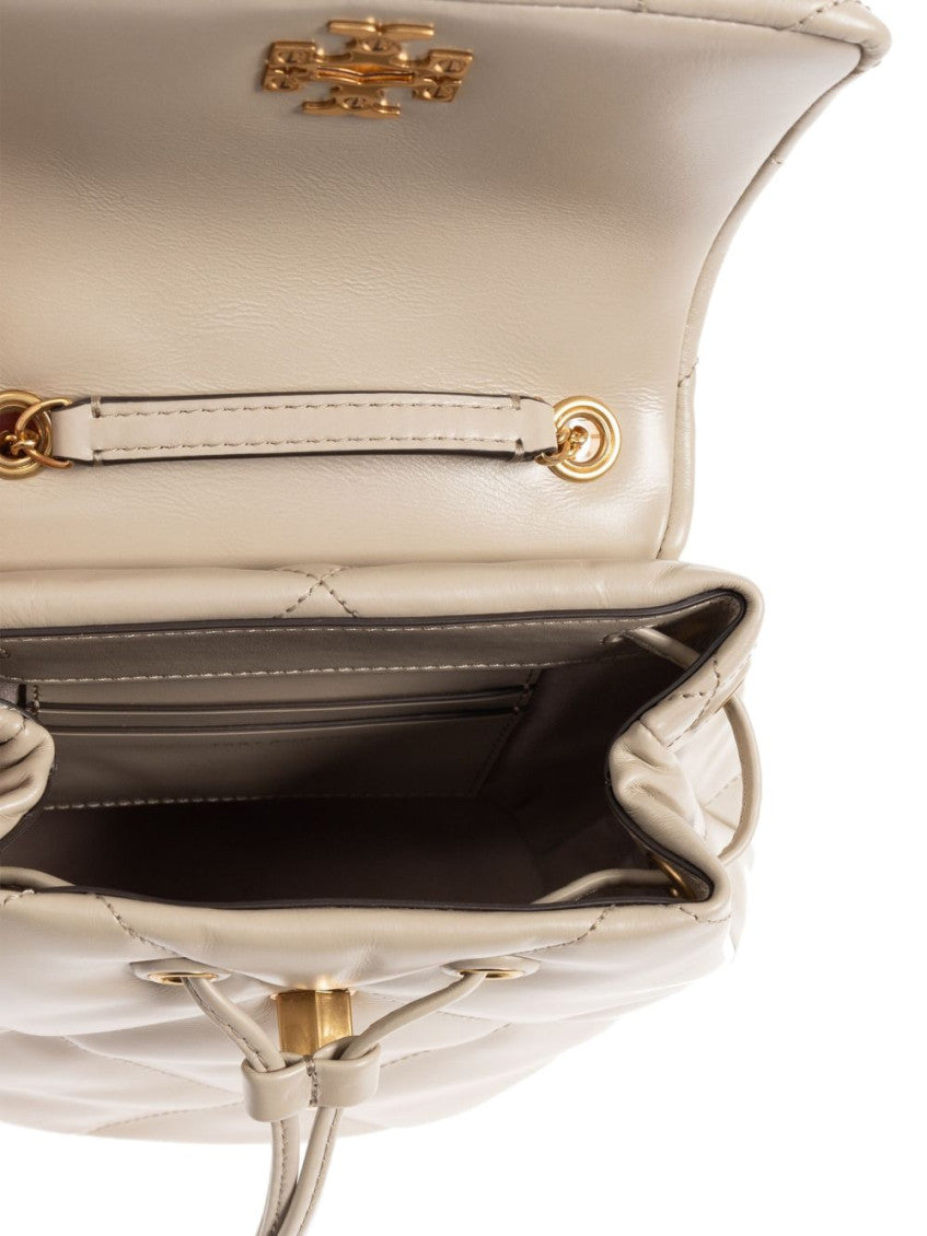 White Kira Diamond Mini Backpack 2