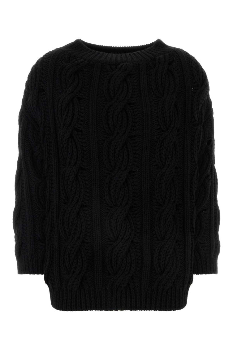 Black wool sweater 1