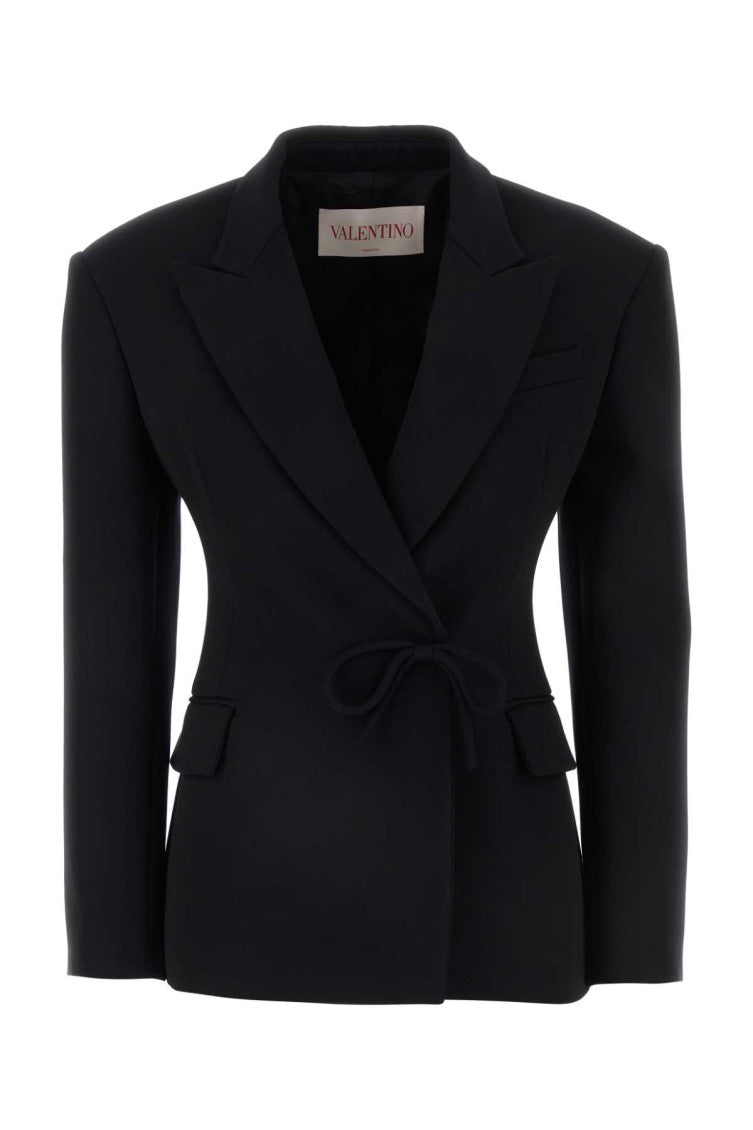 Black wool blazer 1