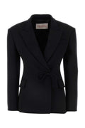Black wool blazer 1