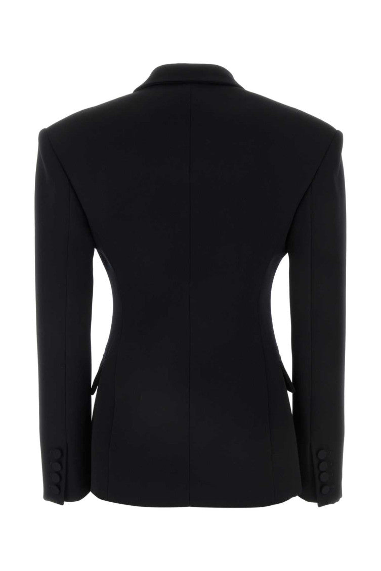 Black wool blazer 2