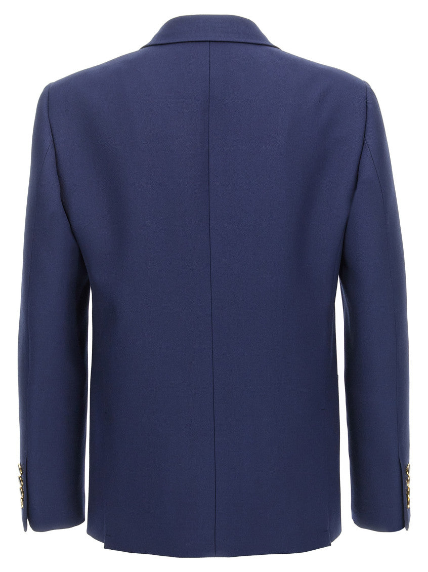 Blue  Single-breasted Blazer 2