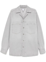 Grey Washed Denim Shirt 1