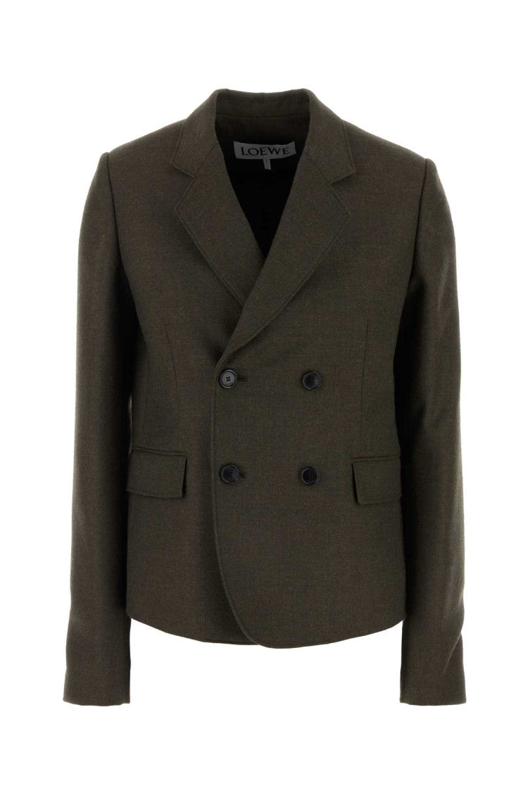 Brown wool blazer 1