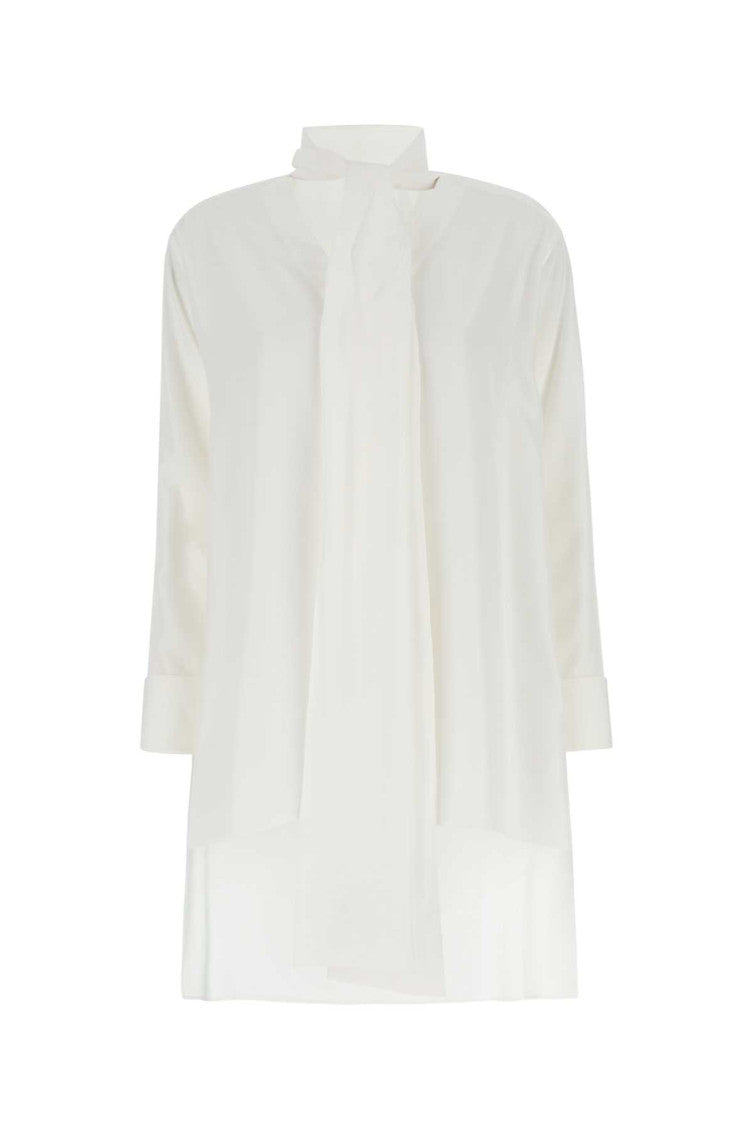 Ivory Crepe Oversize Blouse 1