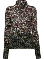 Multicolor Jersey turtleneck sweater 1